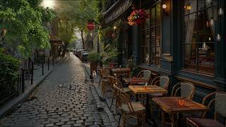 Relax Monday Morning in a Warm Street Cafe Space | Smooth Bossa Nova Jazz Music Helps Relieve Stress