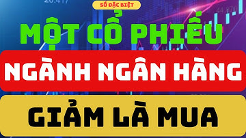 Phân tích cổ phiếu:  Một Cổ Phiếu NgànH Ngân Hàng Giảm Là Mua  I Trương Công Bảo