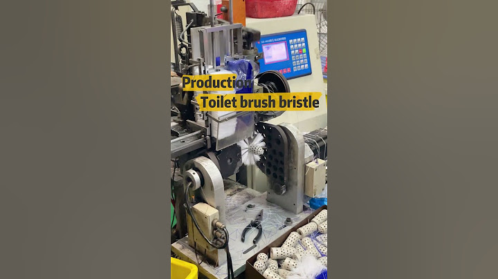 Toilet brush bristle production video