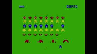 Space Assault Longplay (TRS-80 Color Computer Game) screenshot 1