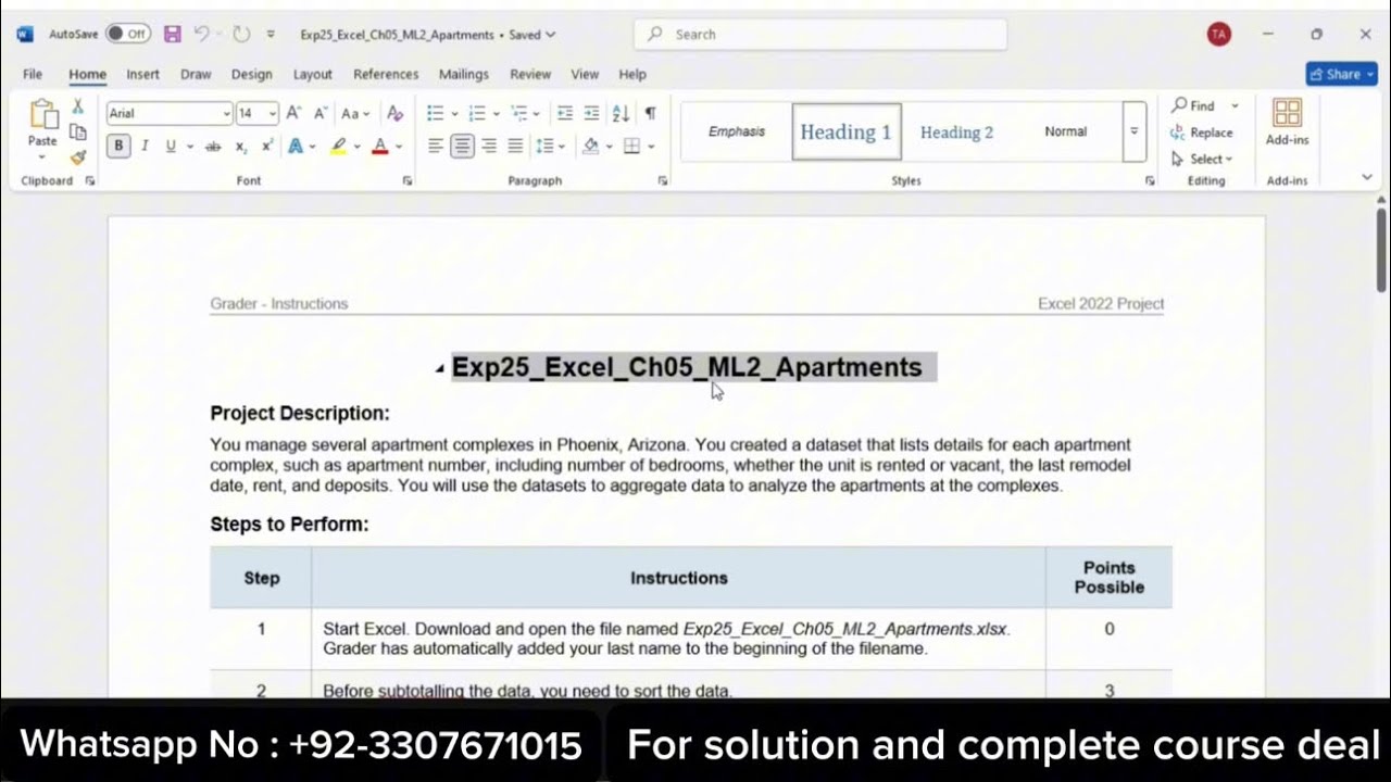 Exp25 Excel Chapter 5 Cumulative – Travel Expenses | Pearson MyLab Excel Grader (100%)