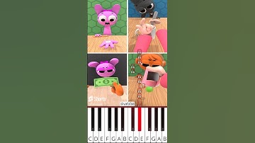 Easy Magic Trik (COMPLETE EDITION) Incredibox Sprunki (@yafofaa) - Octave Piano Tutorial