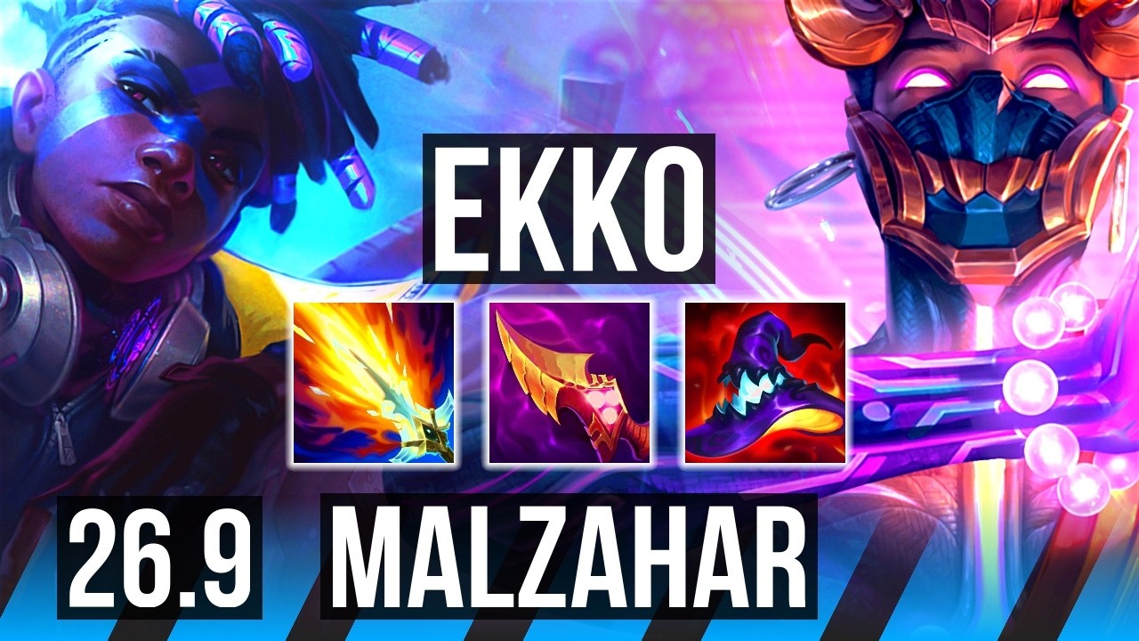 EKKO vs MALZAHAR (MID) | 46K damage | BR Challenger | 26.9 - YouTube