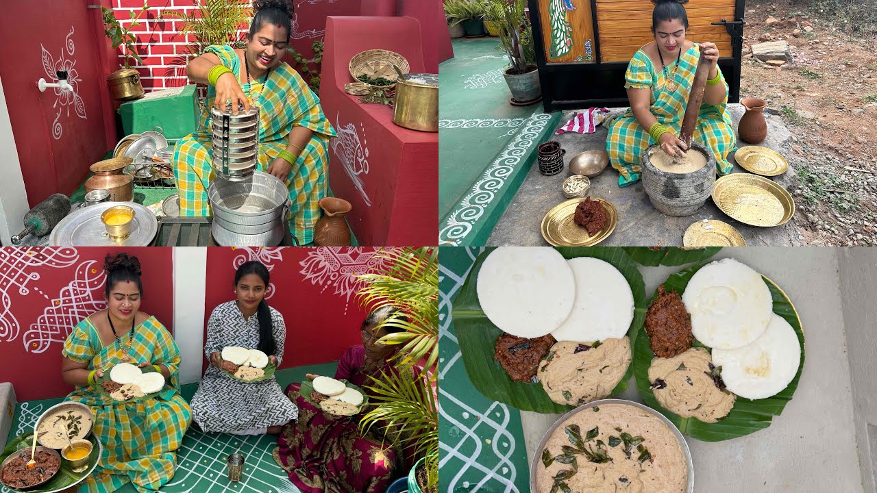Karnataka style idli,palli pachadi & Allam pachadi ,ghee veskoni thinte super tast
