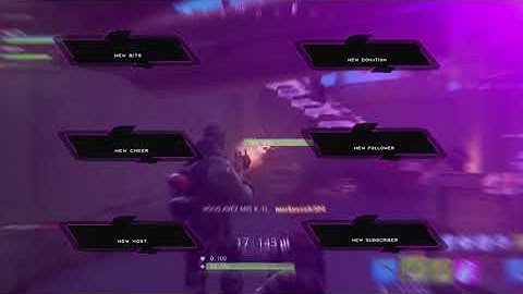 Blue and red Animated  Alert for twitch