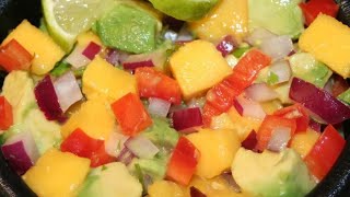 Mango Avocado Salsa#healthy salad#food
