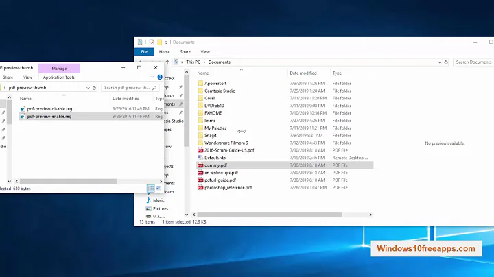 How To Show PDF File on PREVIEW PANE In Windows 10