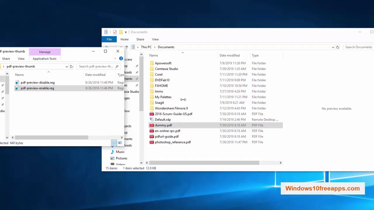 how to get preview on windows 10