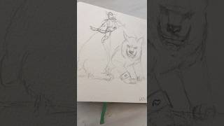 For goblins nothing is quite like driving a great beast into battle. #inktober #drawing #art #sketch