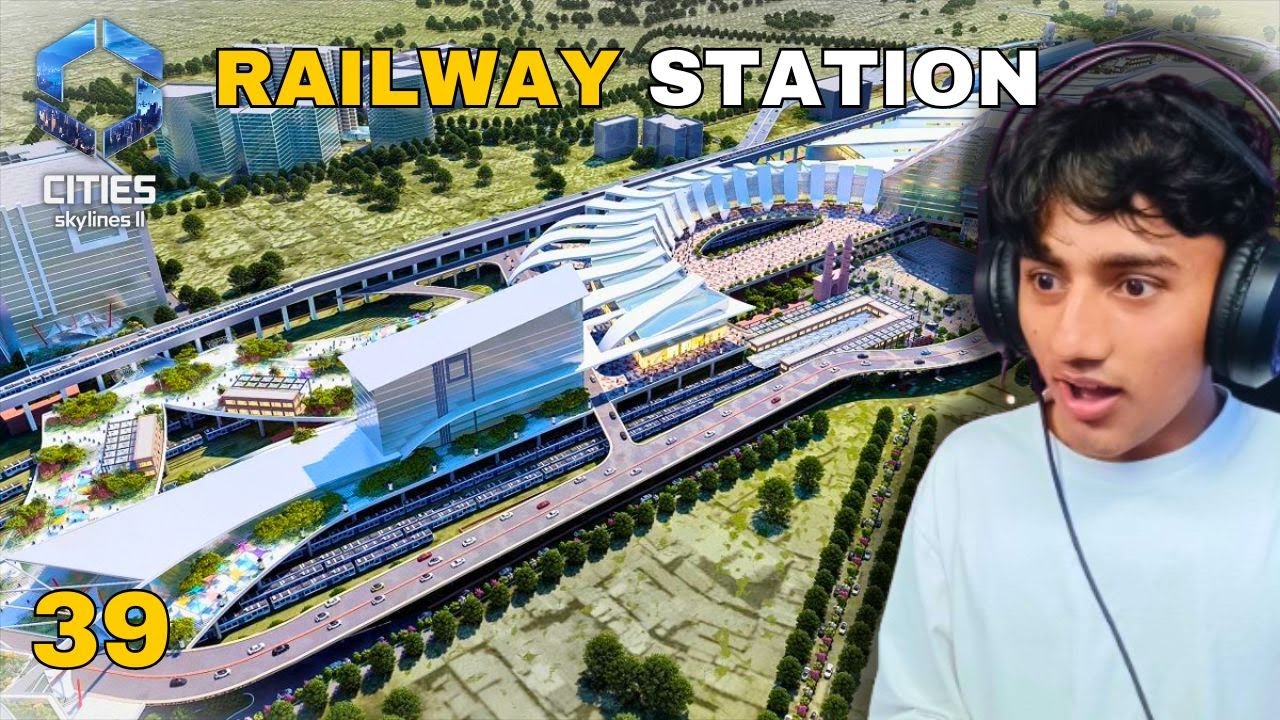 I build luxury railway station in my city | city skylines 2 gameplay ...