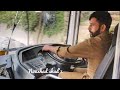 incredibly fast steering wheel Turning🙌BYD electric bus Drives through narrow bridge😱Himachal things