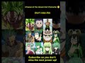 Comment down ur favourite green hair character ❤️... #anime #animeclips #animeforever