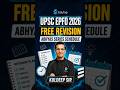 UPSC EPFO 2026 Free Revision Series | Abhyas Series Schedule