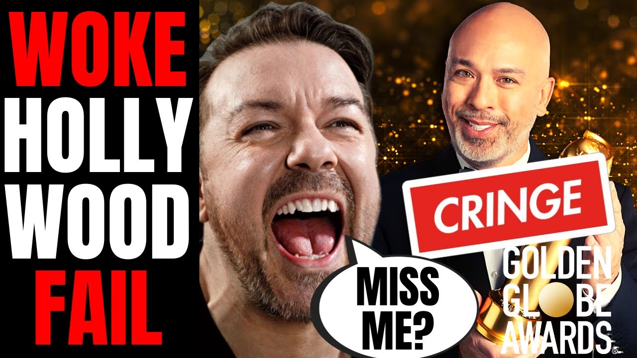 Woke Hollywood Golden Globes Get DESTROYED For CRINGE Award Show | Audience BEGS For Ricky Gervais!