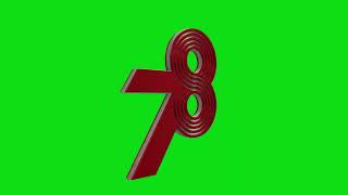 LOGO HUT 78 RI | ELEMENT 3D | GREEN SCREEN | AFTER EFFECT 3D