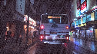 ☔️Rainy drive on Tokyo Street💤 #Sleep #Work #Study