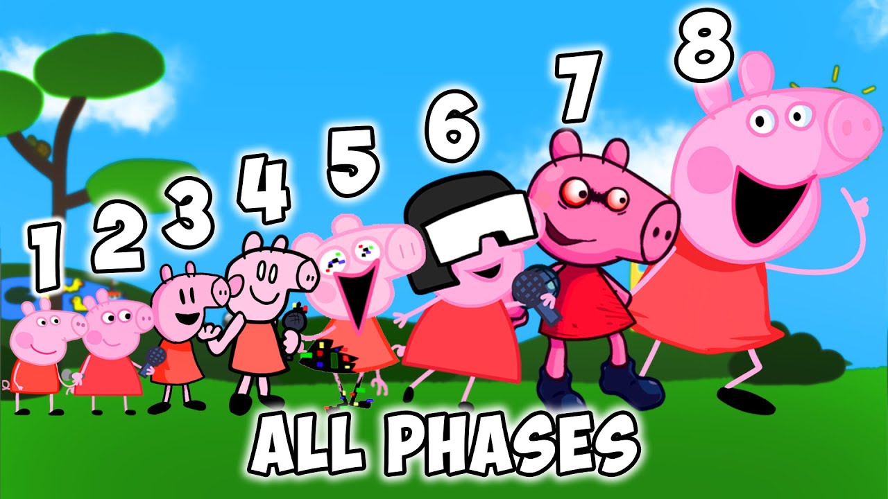FNF Peppa ALL PHASES | Friday Night Funkin' | FNF Mods