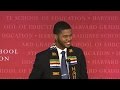 Harvard grad wows crowd with spoken word commencement address