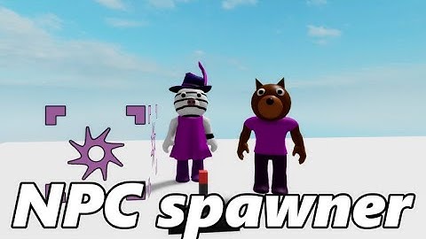 How to use NPC spawning block in piggy build mode