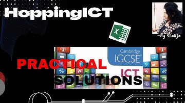 2021 MAY/JUNE, SPREADSHEET PART-2 PAPER 31 #IGCSE  #ICT #PASTPAPER #CAMBRIDGE #MSEXCEL/DATAANALYSIS