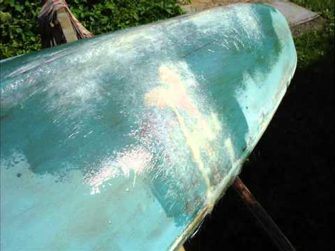 Fiberglass kanoe (kayak) boat repair in Latvia. - YouTube