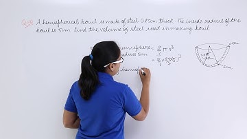 Class10th – RD Sharma – Problem-8 on Surface area and Volume of Sphere | Tutorials Point