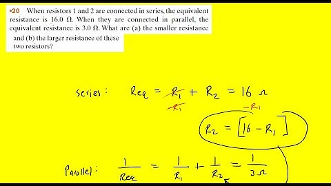 When resistors 1 and 2 are connected in series