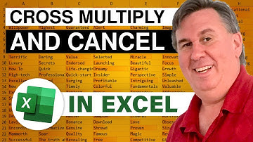 Excel - Converting Units by Cross Multiplying and Cancelling Units: Episode 1723
