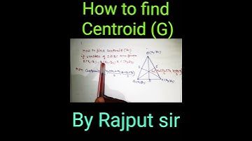 How to find Centroid of the triangle with easy formula #maths #formula #shorts