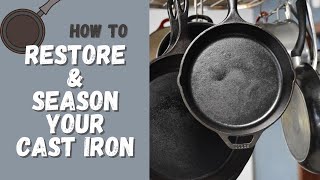 How to Restore and Reseason a Cast Iron Skillet - I Believe I Can Fry