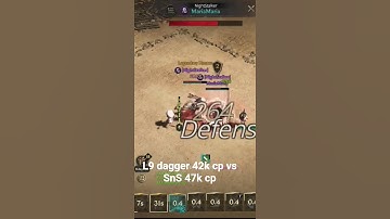 Lordnine dagger 42k cp vs SnS 47k cp