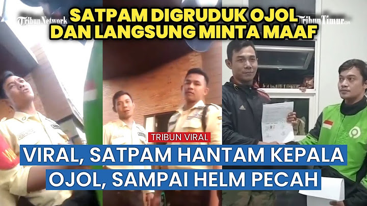 SATPAM EMOSI HINGGA PUKUL DRIVER OJOL PAKAI BENDA TUMPUL