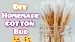 Diy Homemade Cotton Bud Making | craft twister | do it yourself