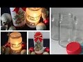Frascos decorados con falso esmerilado y decoupage - Manualidades navideñas - Navidad 2018