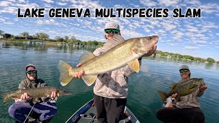 Big Walleyes on Lake Geneva (Multi Species Slam)