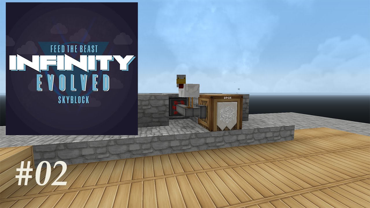 FTB Infinity Evolved Skyblock - Automatic Cobblestone Generation Ep2 ...