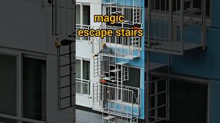 Magic Escape Stairs – The Genius Fire Escape System from South Korea#shorts #reelchallenge