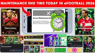 Maintenance End Time Today In Efootball 2026 Mobile Pes Server Maintenance Maintenance End Time