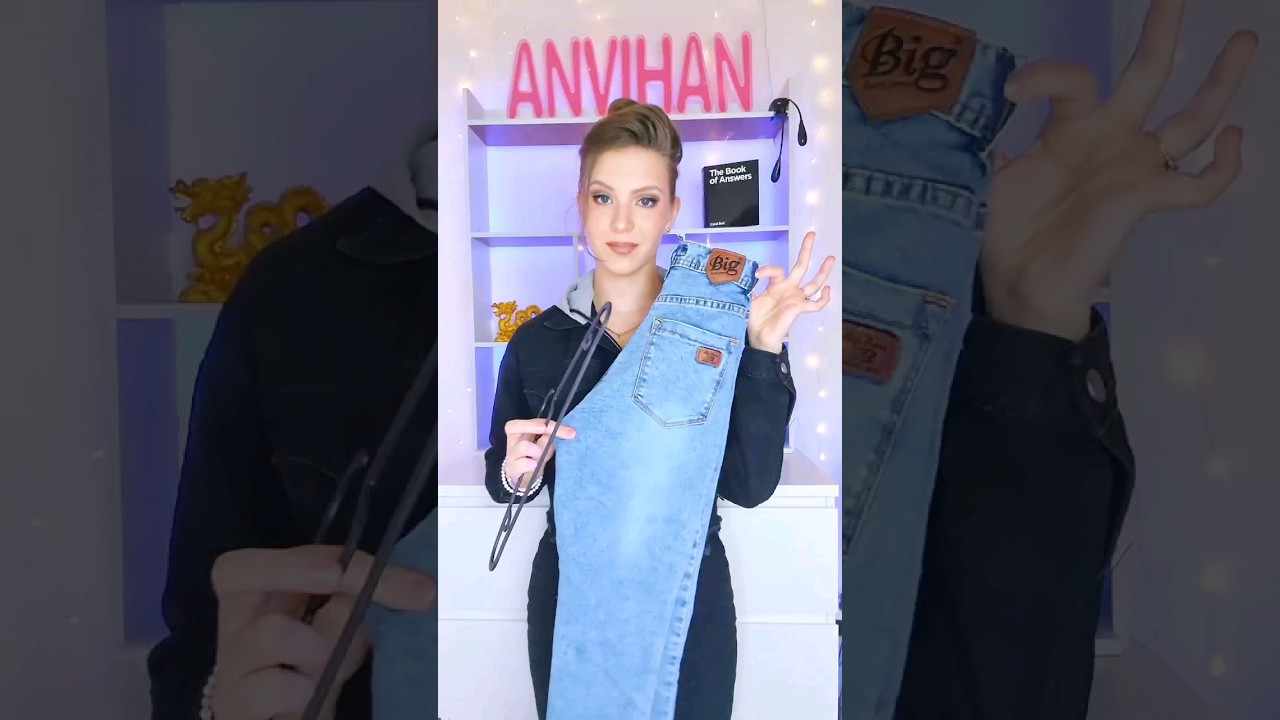 How to hang pants on hanger 