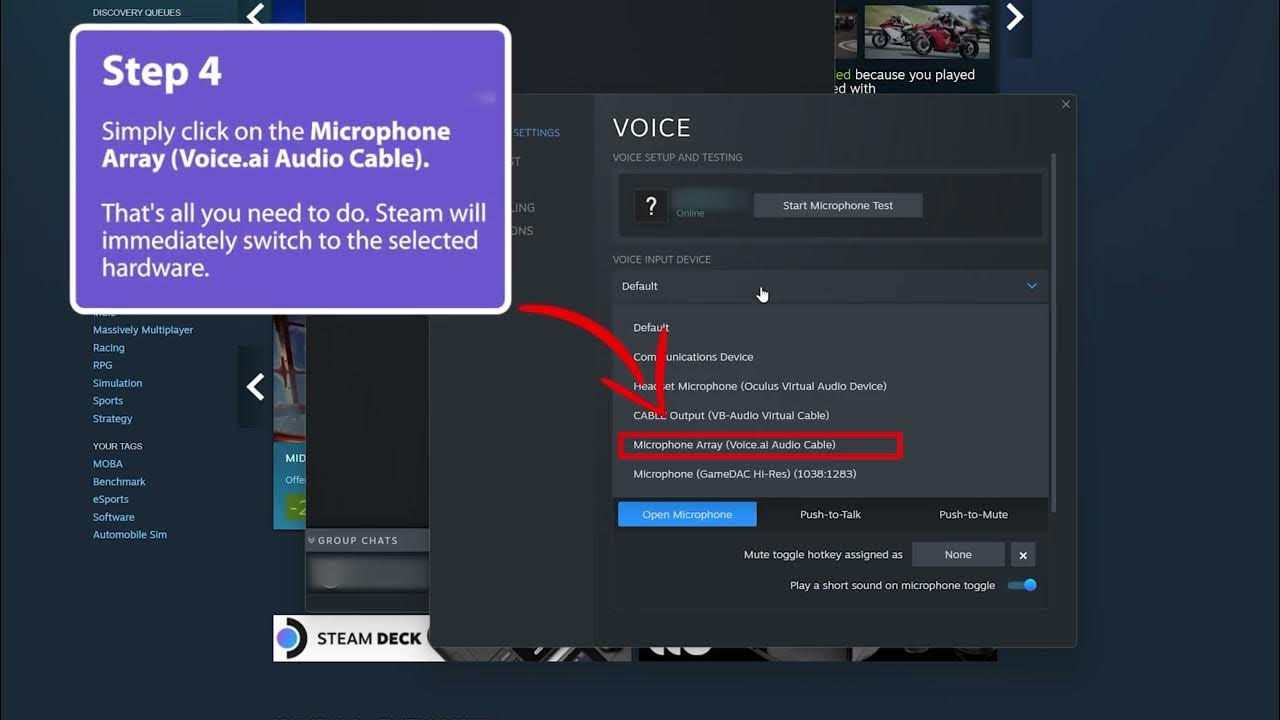 How to setup voice ai for steam voice changer tutorial youtube