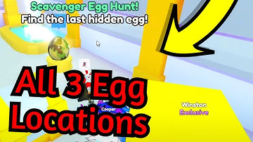 All 3 Egg Scavenger Hunt Locations (PET SIMULATOR X)
