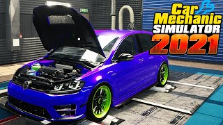 Реставрация Volkswagen Golf VII - Car Mechanic Simulator 2021 #201