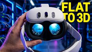 FlatVR - View 3D Content in VR - Gameplay & Commentary on the Meta Quest 3 (PCVR)