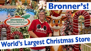 Bronner's CHRISTmas Wonderland, the World's LARGEST Christmas Store! WOW! Frankenmuth, MI