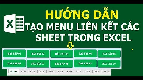 Tạo Menu liên kết các sheet trong Excel