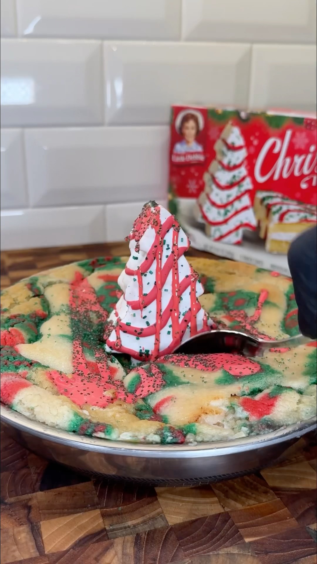 Christmas cookie pie ? #shorts