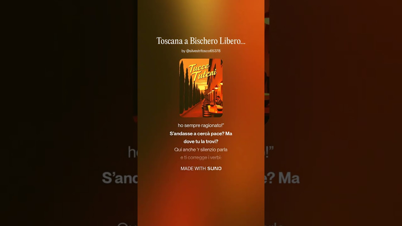 Toscana a Bischero Libero e ‘un si discute