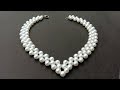 How To Make/ A Pearl Necklace/ At Home/ useful & easy