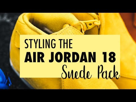 jordan 18 yellow on feet