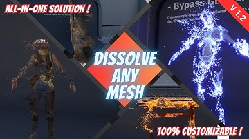 DISSOLVE ANY MESH (UE Marketplace) - Setting up a character